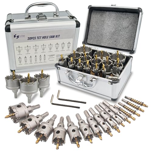 20pcs TCT Carbide Hole Saw Hole Cutter Set 1/2" to 2-1/4"