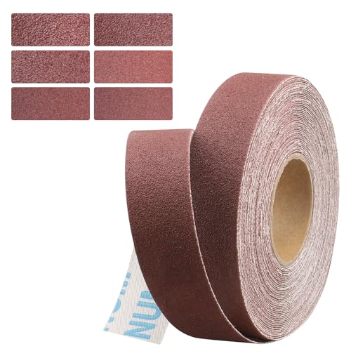 Emery Cloth Roll 120 Grit, 1 Inch x 33 Feet Heavy Duty Sandpaper - size: 10 meters, style: 120 Grit