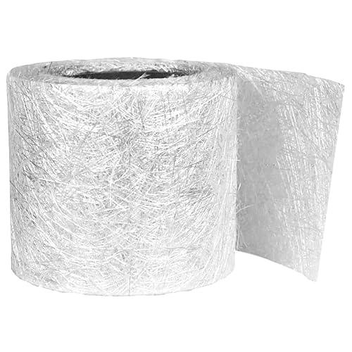 1.5oz Fiberglass Chopped Strand Mat – 4" x 360" Cloth Roll – 450gsm E-Glass Repair Cloth for Seams, Cracks, Auto Body Reinforcement | Polyester & Vinyl Ester Resin Compatible - size: 4" x 360"