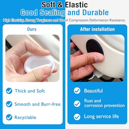 20PCS 7/16" Silicone Rubber Plug, T Type Plug for Round Hole - style: 11mm(7/16"), 20 PCS