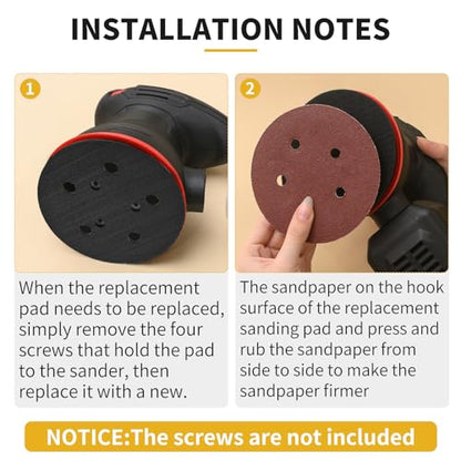 Orbital Sander Pad Replacement for Porter Cable 333, 2 Pack