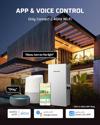 DEWENWILS 300W Wi-Fi Low Voltage Landscape Transformer 2.4GHz ONLY - style: WIFI-Stainless Steel