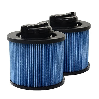 PUREBURG DXVC4002 Cartridge Filter Compatible with DEWALT DXV04T DXV05P DXV05S DXV08S DXV06G 4 Gallon Wet & Dry Shop Vacuum,2-Pack HEPA WASHABLE Dust Clean