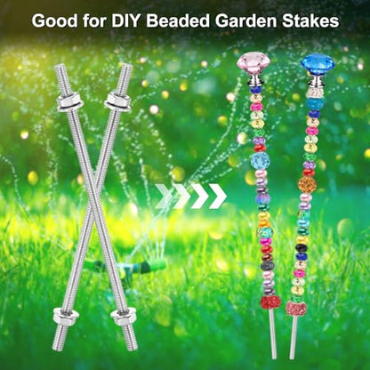 M METERXITY 6Pcs Fully Threaded Rod M4x100mm Right Hand Thread Bar Studs - size: M4x100mm