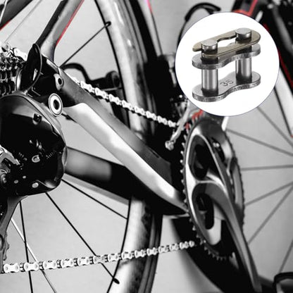 uxcell 10 Pcs #35 Chain Master Connect Links 13mm Pitch, Carbon Steel Roller Chain Connector Links, Master Link Replacement for Bike Bicycle Go Kart - size: #35