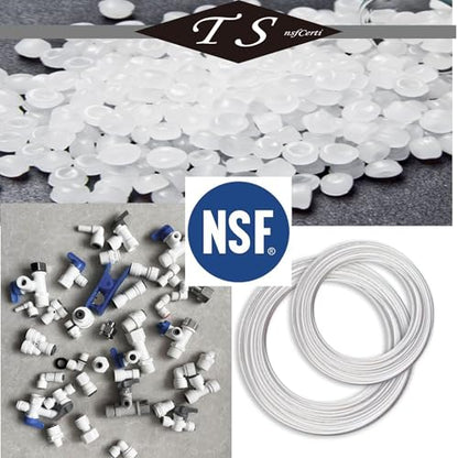 1/4" One Way Check Valve for Water Line 1/4" Reverse Osmosis Water Filter Push to Connect RO Fittings, Plastic Quick Connect Check Valve (6 pcs) - style: 1/4"(6pcs)