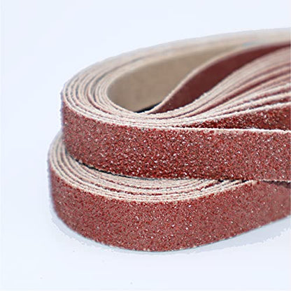24 PCS 1/2 x 18 Inch Sanding Belts - 60 Grit 1/2x18 Aluminum Oxide Sanding Belts for Mini Belt Sander,Premium 1/2''x18'' Belt Sander Sandpaper – 24 Pack,60 Grit - size: 60 Grit