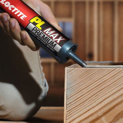 Loctite PL Premium Max Construction Adhesive, 9 fl oz Cartridge, 12 Pack - Versatile Construction Glue for Wood, Concrete, Stone & More - size: 12 Pack