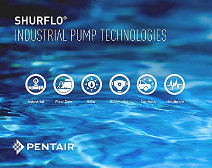 Pentair SHURflo 8000-543-236 Automatic-Demand Diaphragm Pump, 1.8 GPM With Viton Valves, Santoprene Diaphragm, 50 PSI Demand Switch, 12V, 3/8" NPT Female Port