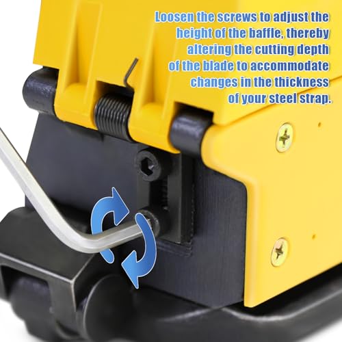 Packaging Metal Steel Strapping Banding Tool Machine for Steel Strap Integrates Functions of Tensioner Crimper and Cutter Sealless Combination (A333-1/2") - style: A333-1/2"