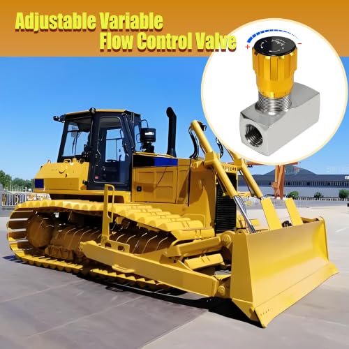 Hydraulic Flow Control Needle Valve 3/8 Inch Npt Ports, 10.57 GPM, 5076 PSI - size: 3/8 Inch