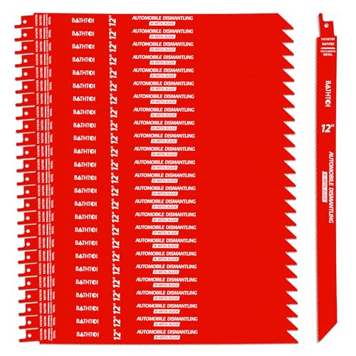 25 Pack 12 Inch 14/18 Tpi Reciprocating Saw Blades for Metal Cutting - size: 12 Inch 14/18TPI