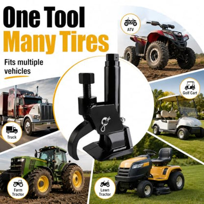 Manual Tire Bead Breaker, Adjustable Hammer Bead Buster Tires Changer Fit for 38 and 42 inches Tire Operation, ATV, Golf Cart, Tractors, Trucks, Heavy Duty (Black(Manual)) - color: Black(Manual)
