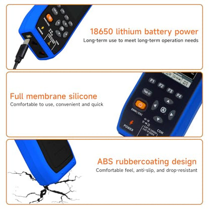 OWON Digital Clamp Meter with 2.8-inch IPS LCD Display, AC/DC Oscilloscope Function 3 in 1, 20000 Count True RMS Auto-ranging Current Meter, Bluetooth Current Meter and Oscilloscope - style: Yel101