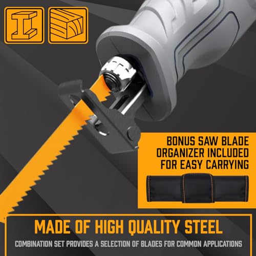 AMARTISAN Bi-Metal Reciprocating Saw Blade ((36-Piece) Reciprocating Saw Blades) - size: (36-Piece) Reciprocating Saw Blades