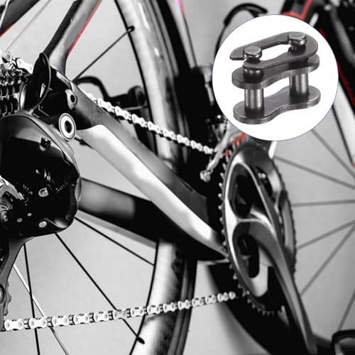 uxcell 10 Pcs #25 Chain Master Connect Links 8.5mm Pitch, Carbon Steel Roller Chain Connector Links, Master Link Replacement for Bike Bicycle Go Kart - size: #25