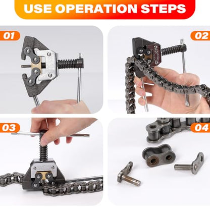 Roller Chain Detacher Tool for Chain Size 420 428 520 525 530 630 Roller Chain Motorcycle Go Kart ATV Chains Breaker