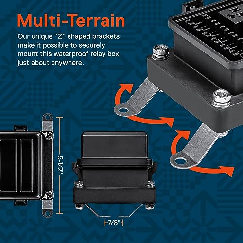 True MODS 12V Automotive Waterproof 5-Pin Prewired Relay Fuse Box Block Kit - style: Prewired Fuse/Relay Kit