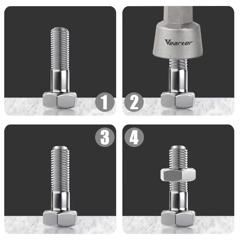 1/8"-3/4" External Chamfer Drill Bit, Bolt Deburring Tool for Metal