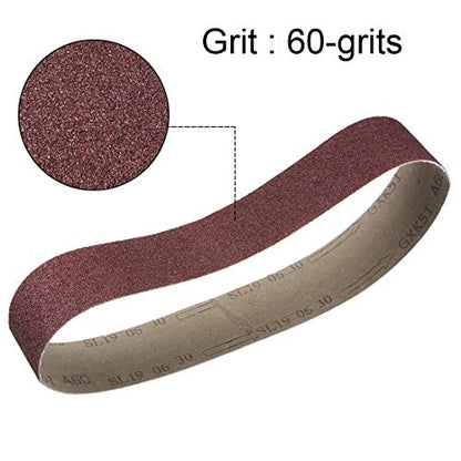 uxcell 2 x 27 Inch Sanding Belt 60 Grit Sand Belts for Belt Sander 5pcs - style: 60 Grit