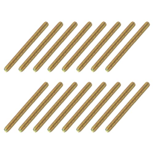uxcell 16 Pack Fully All Threaded Rod 5/16" Thread, 3-1/2" Length, Thread Screw Threaded Rod Screw Sofa Foot Screw Bolt for Chair Furniture Mounting Assembly Fastening - size: 3-1/2"