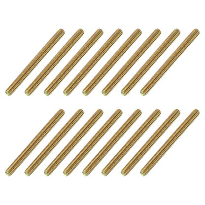 uxcell 16 Pack Fully All Threaded Rod 5/16" Thread, 3-1/2" Length, Thread Screw Threaded Rod Screw Sofa Foot Screw Bolt for Chair Furniture Mounting Assembly Fastening - size: 3-1/2"