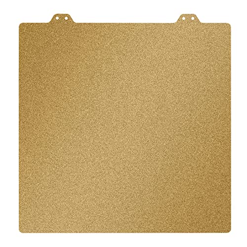 Double Sided Textured PEI Sheet, 3D Printer Parts Printing Plate Frosted PEI Surface 310 x 310 mm for CR-10 CR-10S Anet A8+, E12,3D Printers(Without Magnetic Bottom Sheet) - size: Double Sided 310 x 310 mm