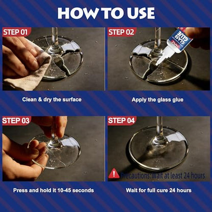 Glass Glue Liquid, Super Glue for Glass Repair 40g - style: Glass Glue