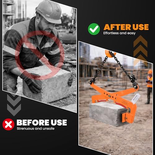 Stone Lifting Clamp, 772 lb, 11.8-20.1" Opening, for Granite Slabs