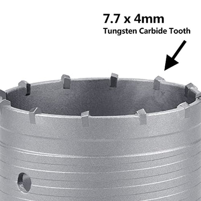 115mm (4.5") Concrete Hole Saw with 220mm SDS Plus Shank Rod - style: 115mm ( 4.5 inch )