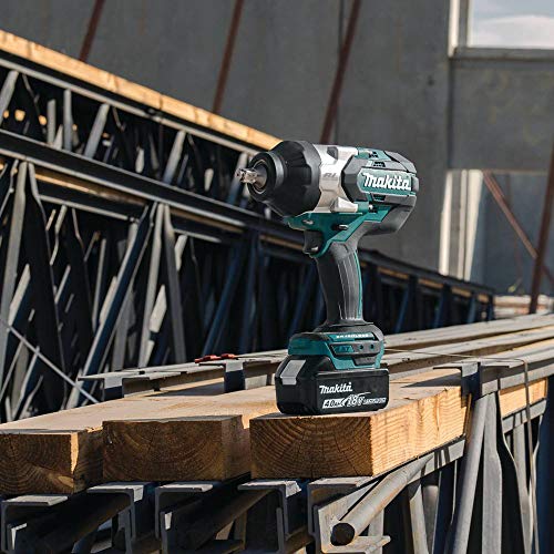 Makita XWT08Z 18V LXT® Lithium-Ion Brushless Cordless High-Torque 1/2" Sq. Drive Impact Wrench, Tool Only - style: Impact Wrench Only