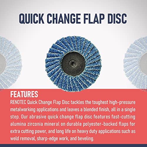 30 Pcs 2 Inch Mini Flap Disc, Assorted 40/60/80 Set, High Density Zirconia Grinding Flap Disc, with 1/4 inch Shank Holder, On Metal Grinding, for Angle Die Grinder (Pack of 30) - style: Flap Disc Set