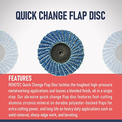 30 Pcs 2 Inch Mini Flap Disc, Assorted 40/60/80 Set, High Density Zirconia Grinding Flap Disc, with 1/4 inch Shank Holder, On Metal Grinding, for Angle Die Grinder (Pack of 30) - style: Flap Disc Set