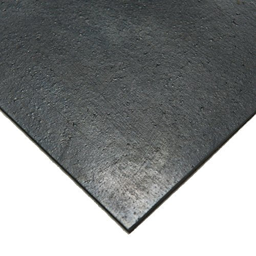 Nitrile Commercial Grade Rubber Sheet, Black, 60A, 0.031" x 24" x 36" - size: 24 x 36 x 0.031 in.