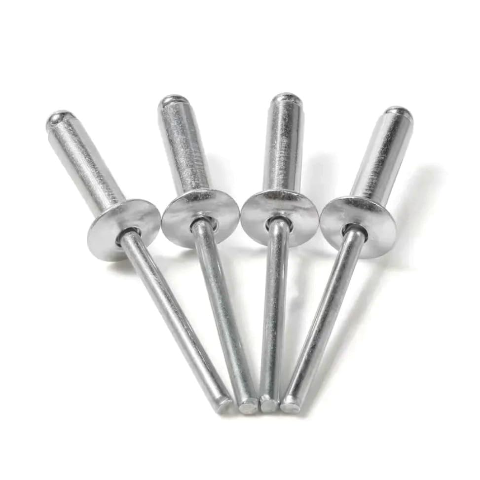 Aluminum Pop Rivets 3/16" x 1-1/4" Dome Head Blind 6-20 Gap 1.126"-1.250" Set of 25pcs
