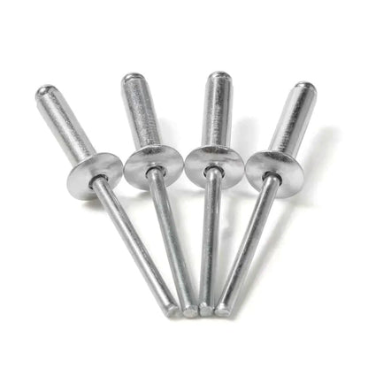 Aluminum Pop Rivets 3/16" x 1-1/4" Dome Head Blind 6-20 Gap 1.126"-1.250" Set of 25pcs