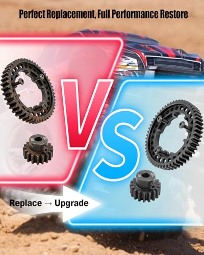 54T Spur Gear and 18T Pinion Gear Fit for Traxxas X Maxx