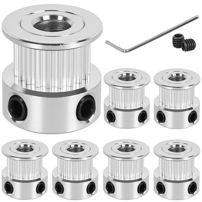 6 Pack GT2 Timing Belt Pulley 20 Teeth,6mm bore,synchronous Pulley - size: 20T-B6-6