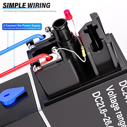 TAILONZ 1/8"NPT DC12V Solenoid Valve 2Position 5Way Junction Box 4V110-06 - color: DC12V, size: 2 Position 5 Way-1/8"NPT