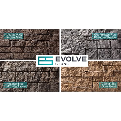 Evolve Stone Georgetown Run KM Non-Rated Flat Stone Veneer (14.25 sq. ft.) - color: Kodiak Mine