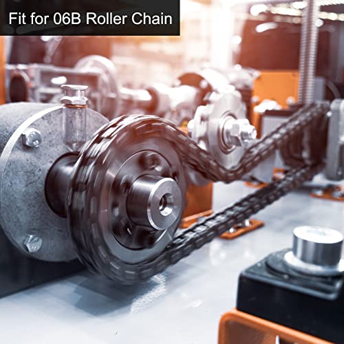 HARFINGTON DIN/ISO 06B Roller Chain Sprocket 17T Pitch 3/8" 18mm Bore A3 Carbon Steel Motor Drive Gear