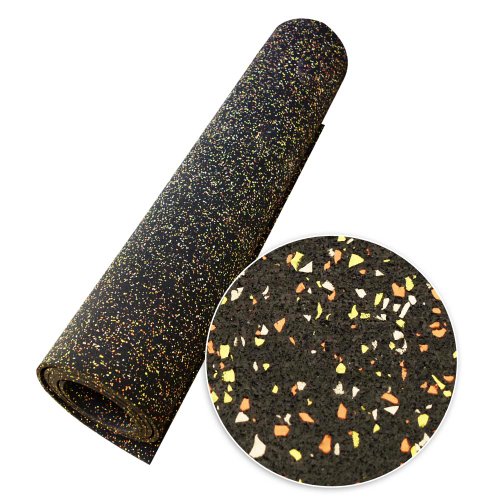 Rubber-Cal Elephant Bark Flooring 3/8-inch T x 4-feet - color: Candy Corn, size: 48"L x 48"W x 0.4"Th
