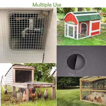 304 Stainless Steel Welded Wire Mesh 1/4 Inch Hole Completely Welded 4 mesh - size: 7.9" X 118",1ROLL
