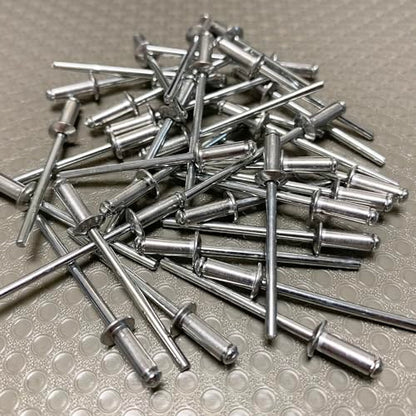 Maozaa 100Pcs 1/8" x 5/16" Aluminum Blind Rivets, Pop Rivets, Silver - color: Silver, size: 1/8" x 5/16"