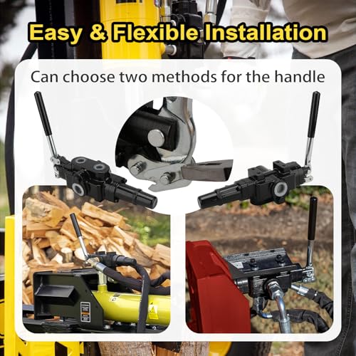 2 Joysticks Hydraulic Log Splitter Directional Control Valve,25GPM,Easy Use