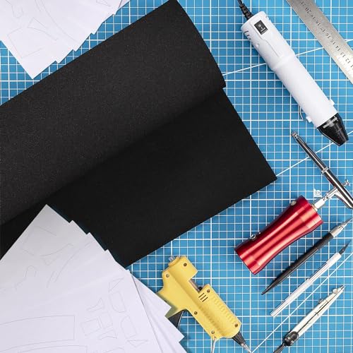 Black Eva Foam Sheets roll, Premium eva Craft Foam 12mm Thick, 13.9" x 39", High Density 86kg/m3 for Halloween Cosplay Costume, Crafts, DIY Projects by MEARCOOH - color: Black, size: Thickness-12mm