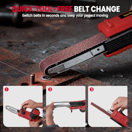 Cordless Bandfile Sander Belt Sander Compatible with Milwaukee 18V Battery