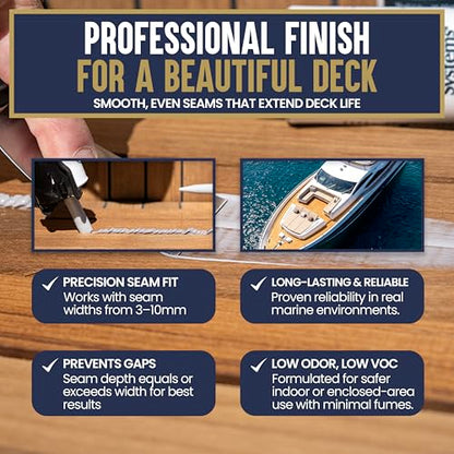 Teakdecking Systems (TDS) SIS 440 Teak Deck Caulk Cartridge 10.3oz - Gray - color: Gray, size: 10.3 oz