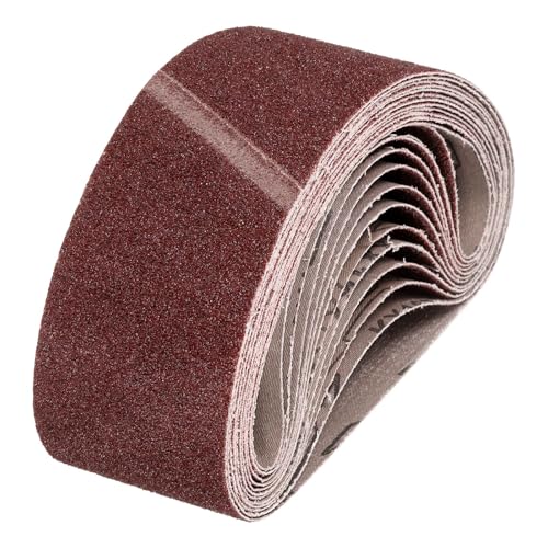 HARFINGTON 3 x 21 Inch Sanding Belts, 12 Pcs 40 Grits Aluminum Oxide Abrasive Belt Sander File Belt for Woodworking, Metal Polishing, Knife Sharpener - size: 3 x 21 Inch(40 Grit)