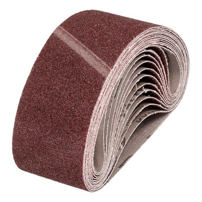 HARFINGTON 3 x 21 Inch Sanding Belts, 12 Pcs 40 Grits Aluminum Oxide Abrasive Belt Sander File Belt for Woodworking, Metal Polishing, Knife Sharpener - size: 3 x 21 Inch(40 Grit)